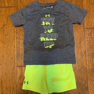 Under Armour shirt and shorts set